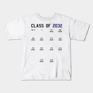 Class of 2032 Grow With Me Kids T-Shirt